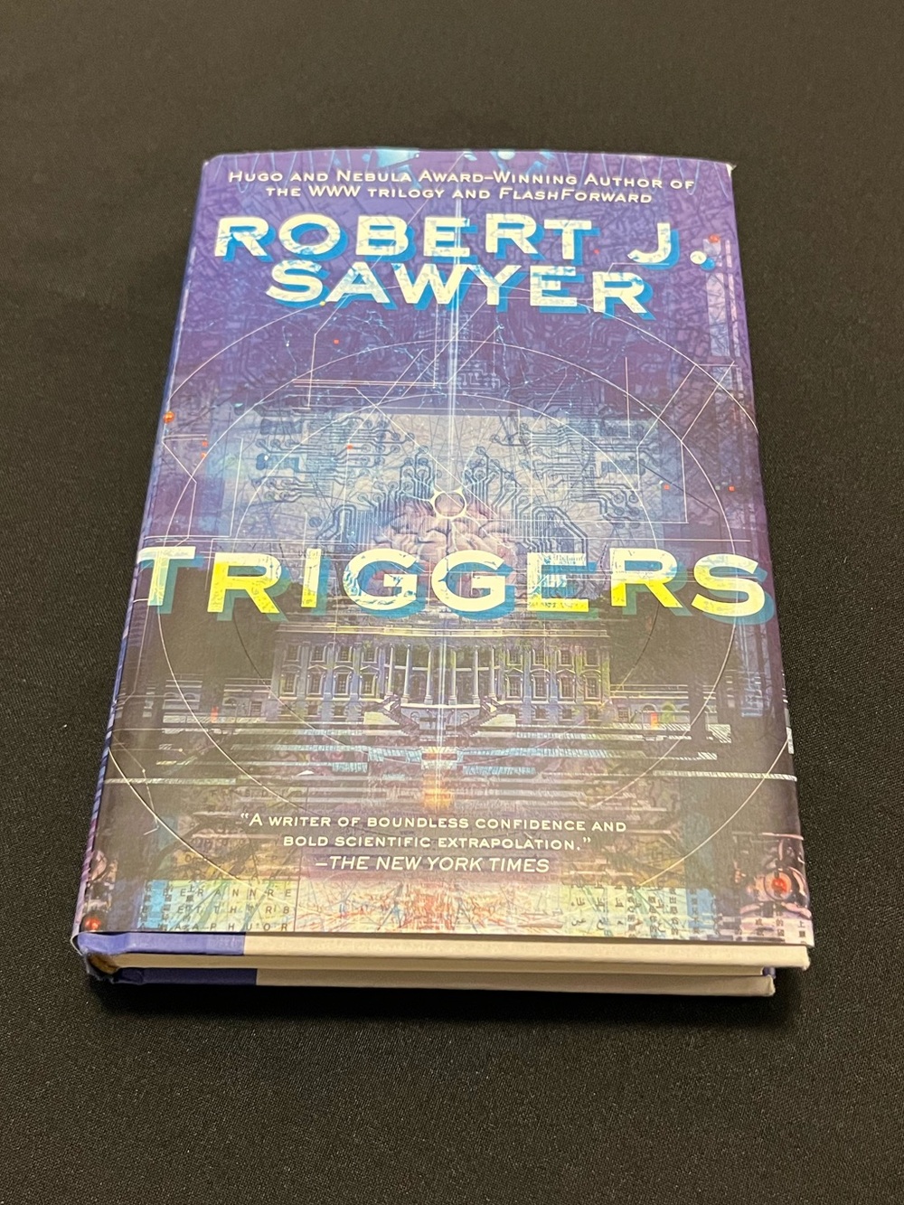 SIGNED Robert J Sawyer Triggers Hardcover Sci-Fi Novel 1992 First Edition
